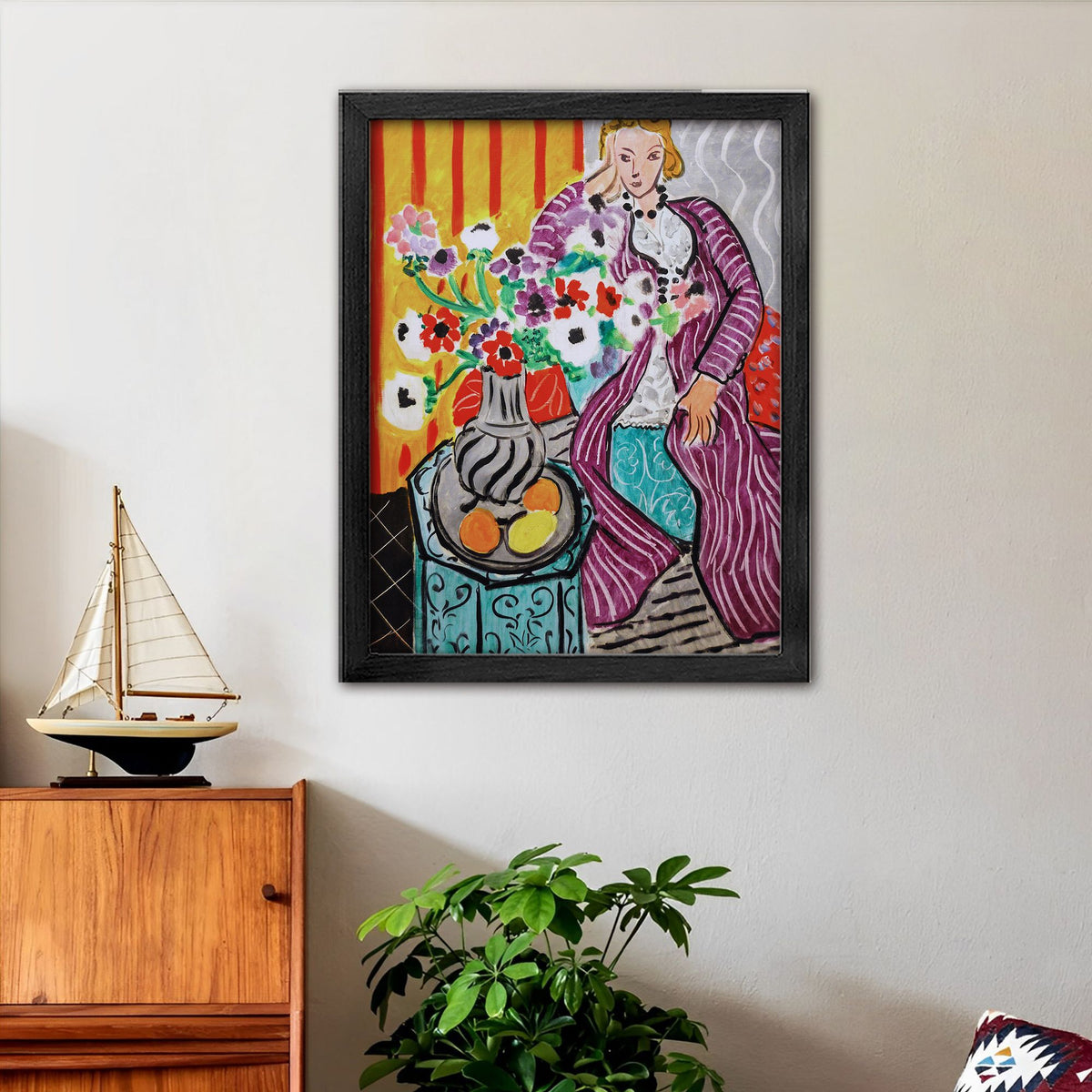 Framed Canvas Wall ArtOil Paintings Impressionism Aesthetic Prints Canvas Paintings for Living Room Bedroom Office Home