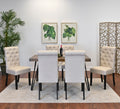 Ashford 7-Piece Dining Set, Hairpin Dining Table with 6 Chairs, 4 Color Options