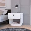 Ethan White 1-Drawer Nightstand