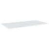 Bookshelf Boards 4 pcs High Gloss White 39.4"x19.7"x0.6" Engineered Wood
