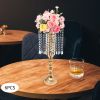 6/10 Pcs Crystal Flower Stand Wedding Centerpieces For Tables Pillar Flower Vase Party Decor