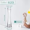 Vase 18 Pcs Clear Tall Glass Bud Vases Bulk Single Stem Flower Glass Vase Skinny Decorative Cylinder Vases for Centerpieces Home