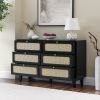 Drawer bedroom dresser, wooden antique dresser, TV cabinet bedroom living room corridor storage dresser, storage box drawer cabinet