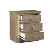 Medusa Nightstand Made with Wood in Gold Finish