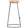 Bar Stools 2 pcs Solid Acacia Wood