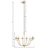 Savor 6-Light Traditional Candelabra Styled Chandelier