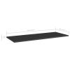 Bookshelf Boards 4 pcs High Gloss Black 39.4"x15.7"x0.6" Engineered Wood