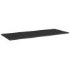 Bookshelf Boards 4 pcs High Gloss Black 39.4"x15.7"x0.6" Engineered Wood
