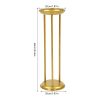6 Pcs Gold Flower Display Stand Road Lead Centerpiece Vase Decorative Flower Stand for Wedding Decor