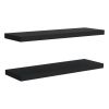Ecco 31.5" Wide Floating Shelves Set of 2, Shelves for Wall Decor for Bedroom, Bathroom Storage Shelves, Book Shelves for Living Room